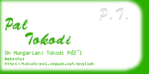 pal tokodi business card